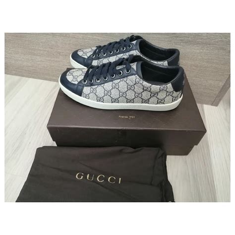 gucci sneakers navy blue and red|blue Gucci sneakers women.